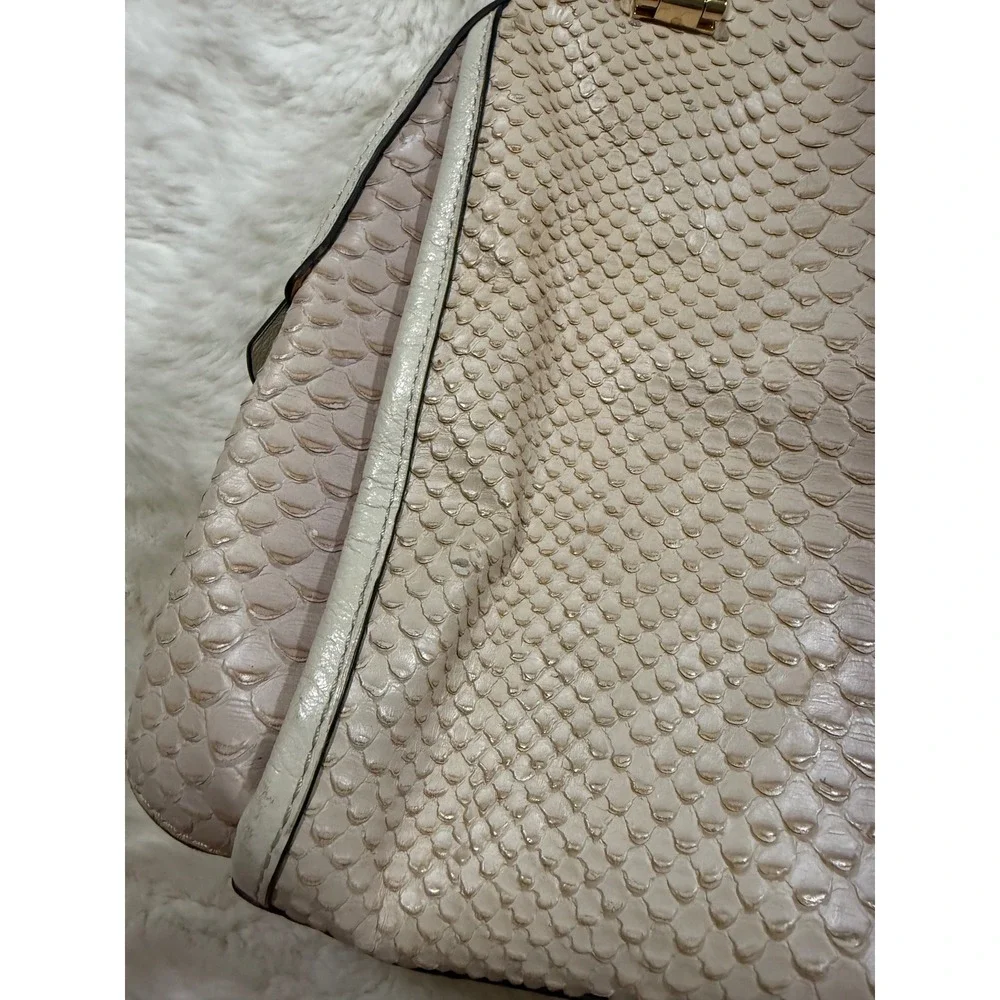 Coach Madison Pinnacle Python Ombre Snakeskin Leather Bag Purse Vintage Chic